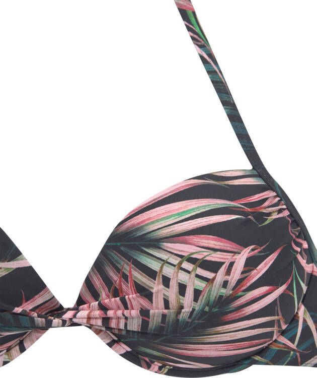 Lascana Push-upbikinitop Reese met palm print - Foto 3