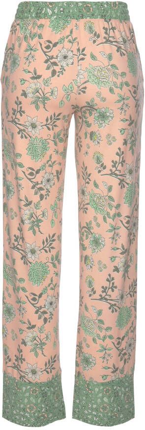Lascana Pyjamabroek in bloemen print all-over