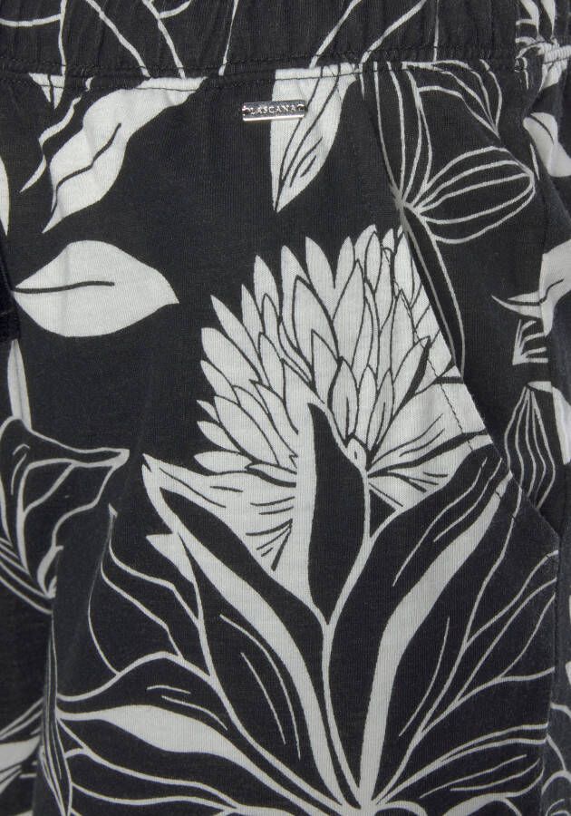 Lascana Pyjamabroek met bloemenprint