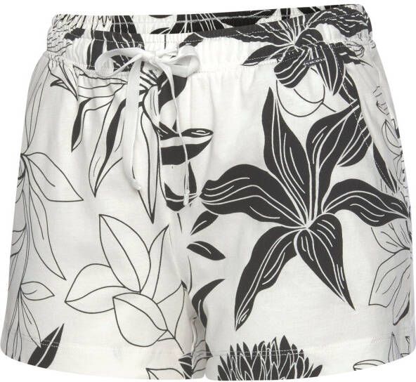 Lascana Pyjamashort met bloemenprint