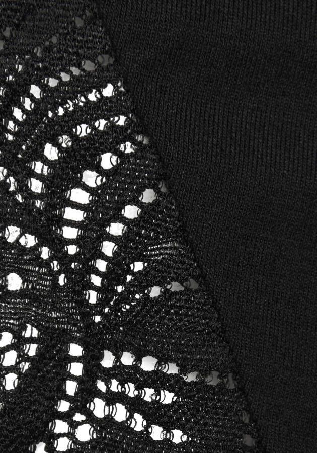 Lascana Pyjamashort met chique kanten details