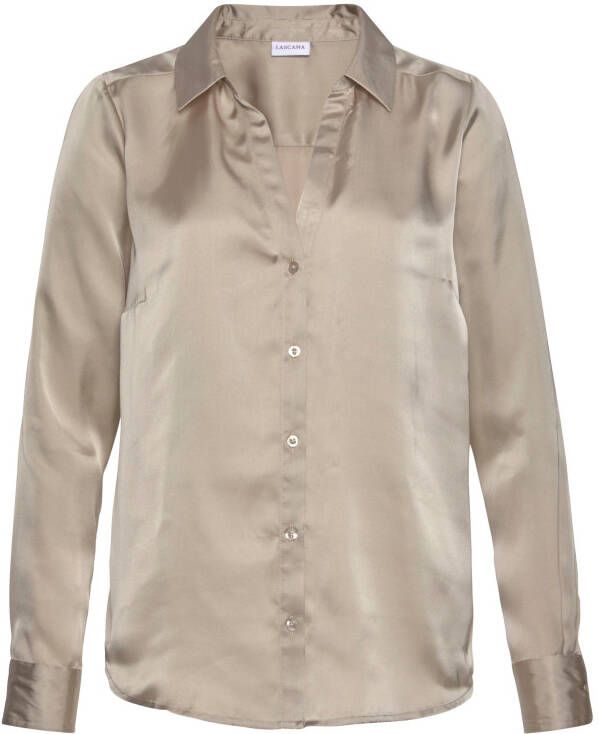Lascana Satijnen blouse met iets glanzend oppervlak
