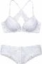 Lascana Set: push-up bh met delicaat kant sexy lingerie sexy ondergoed (set 2-delig Met hipster) - Thumbnail 2
