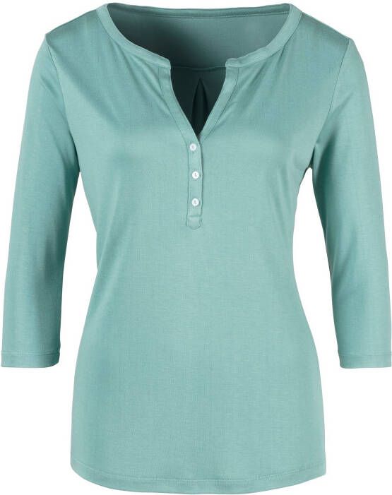 Lascana Shirt met 3 4-mouwen in modieuze blouse-look (Set van 2)