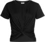 Lascana Shirt met korte mouwen in korte lengte crop top t-shirt met knoopdetails aan de voorkant - Thumbnail 2