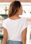 Lascana Shirt met korte mouwen met print aan de voorkant t-shirt van zachte viscose casual-chic - Thumbnail 3