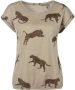 Lascana Shirt met korte mouwen met luipaardmotief t-shirt voor dames losse pasvorm casual-chic - Thumbnail 2