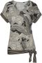 Lascana Shirt met korte mouwen met paisley print en strikdetail v-hals overhemdblouse - Thumbnail 2