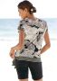 Lascana Shirt met korte mouwen met paisley print en strikdetail v-hals overhemdblouse - Thumbnail 6