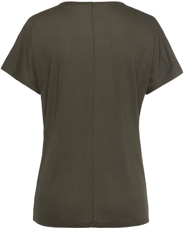 Lascana Shirt met korte mouwen met bandjes op de schouders t-shirt zachte jersey stof