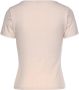 Lascana Shirt met korte mouwen van geribde stof met decoratieve knoopsluiting t-shirt v-hals - Thumbnail 4