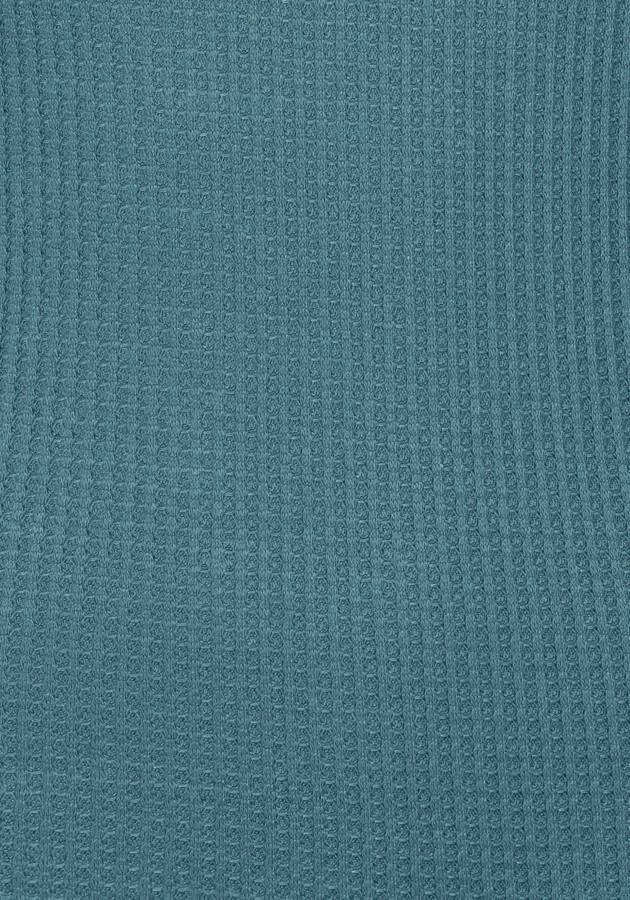 Lascana Shirt met lange mouwen in modieuze piqué-look (Set van 2)