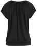 Lascana Shirt met V-hals met brede elastische tailleband t-shirt met v-hals basic - Thumbnail 3