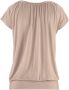 Lascana Shirt met V-hals met brede elastische tailleband t-shirt met v-hals basic - Thumbnail 2