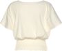 Lascana Shirt met V-hals met brede gesmokte zoom en kraag overhemdblouse zomers - Thumbnail 3