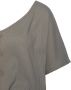 Lascana Shirt met V-hals met brede gesmokte zoom en kraag overhemdblouse zomers - Thumbnail 4