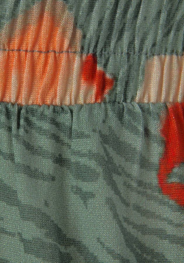 Lascana Short van viscose jersey stof met all-overprint en zakken korte broek zomers