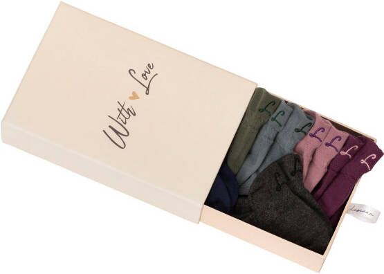 Lascana Sneakersokken met klein borduursel (box 7 paar Box)