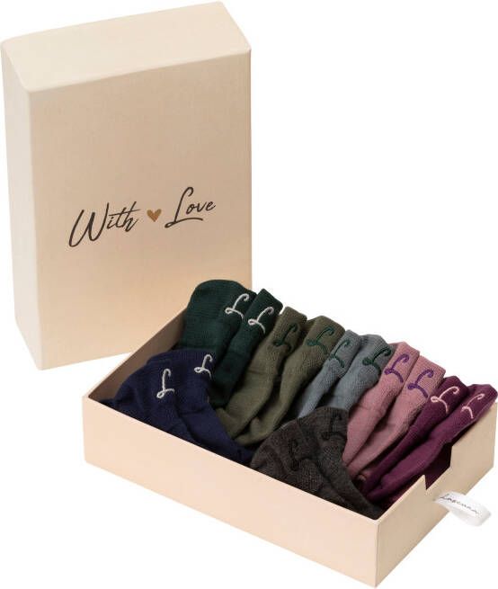 Lascana Sneakersokken met klein borduursel (box 7 paar Box)