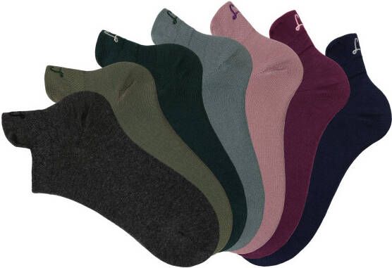 Lascana Sneakersokken met klein borduursel (box 7 paar Box)