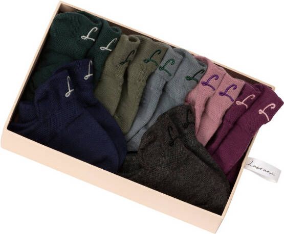 Lascana Sneakersokken met klein borduursel (box 7 paar Box)