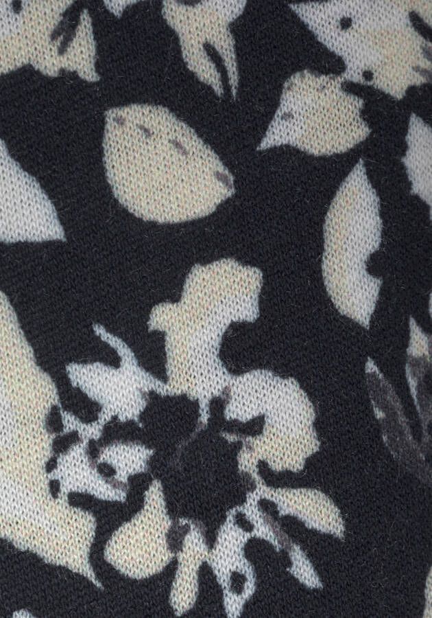 Lascana Strandbroek met subtiele bloemenprint soepelvallende jersey broek zomerbroek