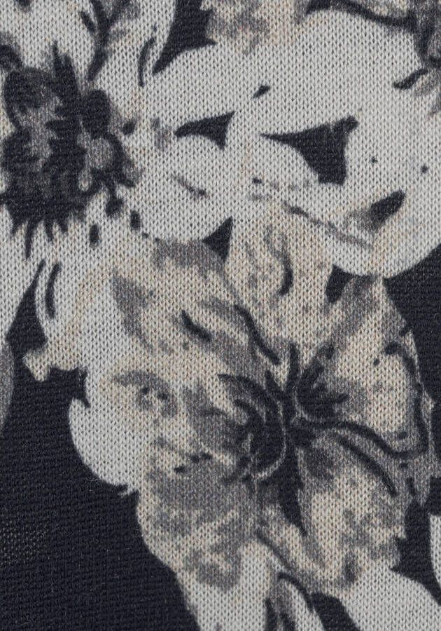 Lascana Strandjurk met strikbandjes mini jurk met bloemenprint zomerjurk