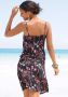 Lascana Strandjurk met bloemenprint nauwsluitende zomerjurk jersey jurk - Thumbnail 2