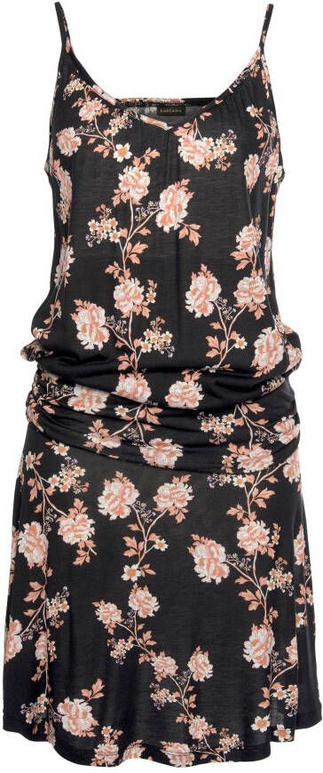 Lascana Strandjurk met bloemen alloverprint kort zomerjurk minijurk
