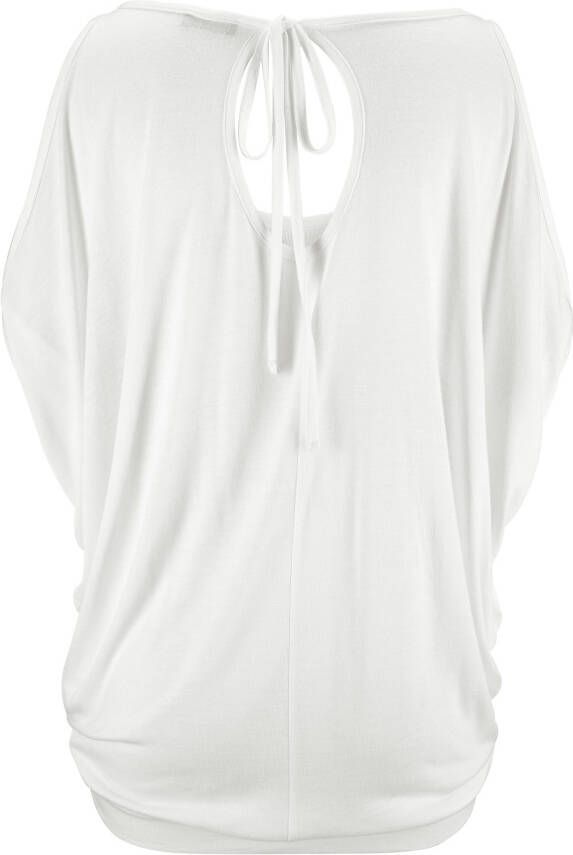 Lascana Strandshirt met schoudersplitten shirt met korte mouwen longshirt off-the-shoulder