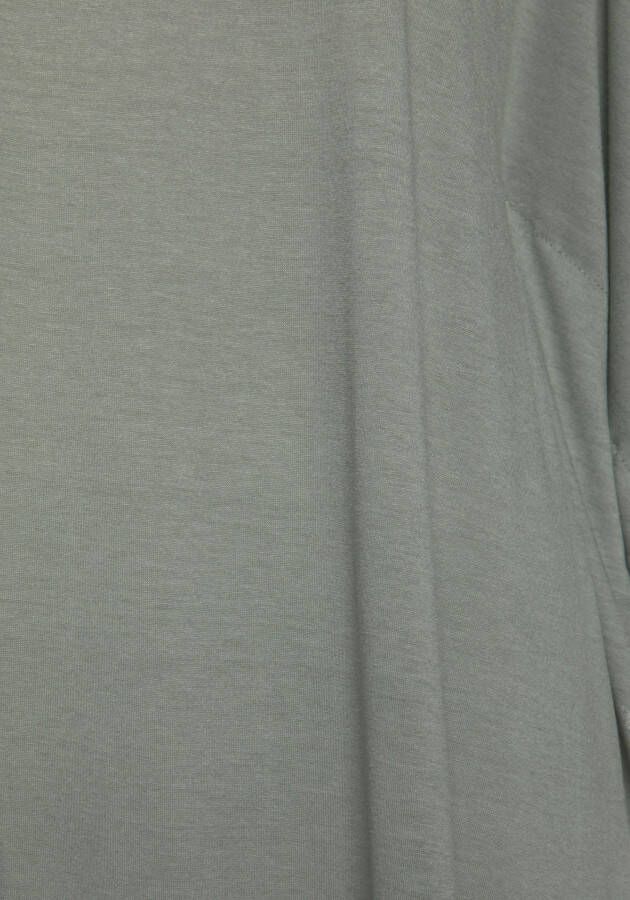 Lascana Strandshirt met sierbandje bovenaan de rug longshirt 3 4 mouwen off-the-shoulder