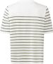 Lascana T-shirt met strepen katoenen shirt met korte mouwen slanke look basic - Thumbnail 4