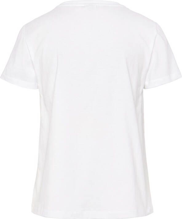 Lascana T-shirt met print katoenen shirt met korte mouwen casual-chic