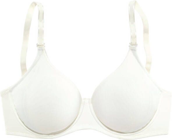 Lascana T-shirt-bh met 3 bandjes (verwisselbare bandjes) en borduursel - Foto 2