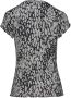 Lascana T-shirt met babylock naden in all-over print shirt met korte mouwen elastisch - Thumbnail 4