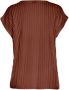 Lascana Shirt met korte mouwen met biezen t-shirt gestreept shirt moderne gestructureerde stof - Thumbnail 4