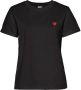 Lascana T-shirt met schattige geborduurde hartjes katoenen shirt met korte mouwen - Thumbnail 2