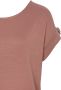 Lascana T-shirt met knoopmanchetten (set 1-delig) - Thumbnail 3