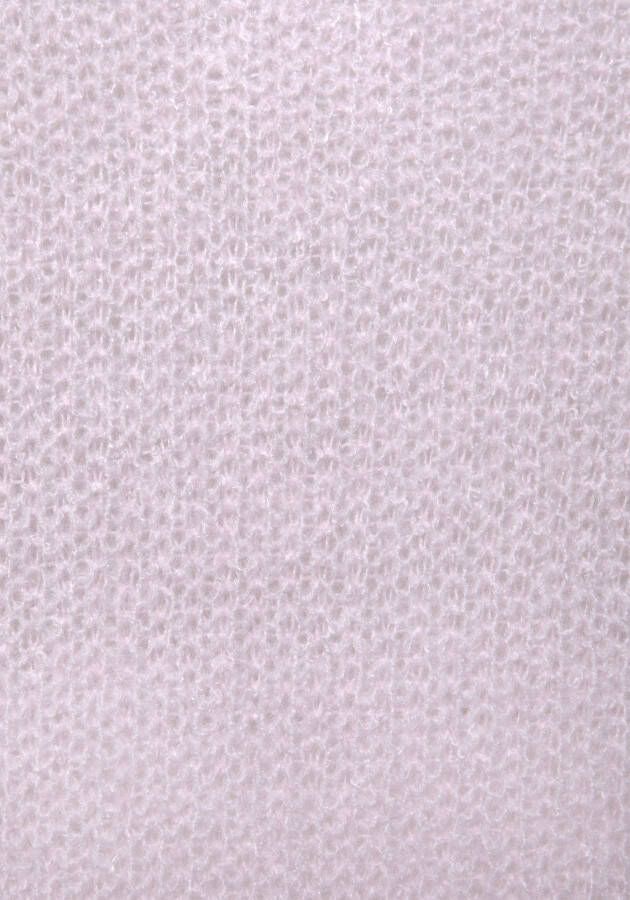 Lascana Trui met V-hals met decoratieve parels op de rug elegante gebreide trui
