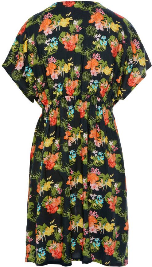 Lascana Tuniek kimono stijl all-over print blousejurk strandkleding