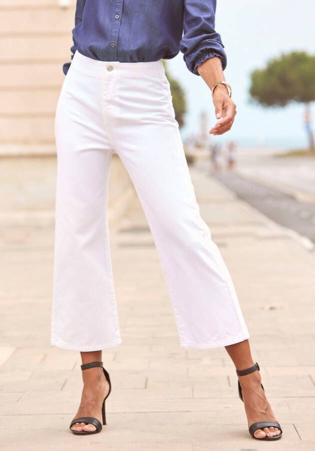 Lascana Wijde jeans in culotte-model