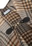 Lascana Gebreide poncho Cape modieus ruitpatroon & gesp ruitdoek poncho sjaal vegan - Thumbnail 3