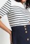 Lascana Zomerrok halflange rok van mix van linnen met knoopsluiting midi rok linnen rok - Thumbnail 4