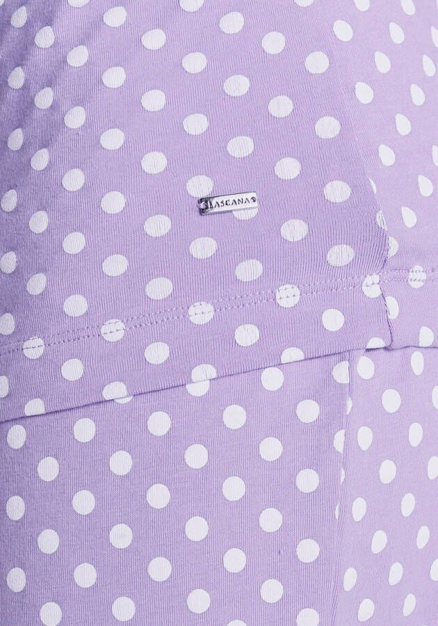 Lascana Zwangerschapspyjama in wikkel-look met een stippenmotief (2-delig 1 stuk)