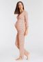 Lascana Zwangerschapspyjama in wikkel-look met een stippenmotief (2-delig 1 stuk) - Thumbnail 4