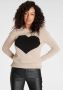 Laura Scott Gebreide trui met hart-breimotief - Thumbnail 3