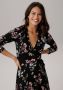 Laura Scott Zomerjurk figuurvolgende snit gebloemd ontwerp van single jersey - Thumbnail 3