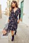 Laura Scott Zomerjurk figuurvolgende snit gebloemd ontwerp van single jersey - Thumbnail 9