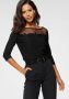 Laura Scott Shirt met ronde hals 3 4-mouw figuurgetailleerde snit - Thumbnail 2