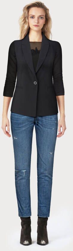 Laura Scott Shirt met ronde hals 3 4-mouw figuurgetailleerde snit